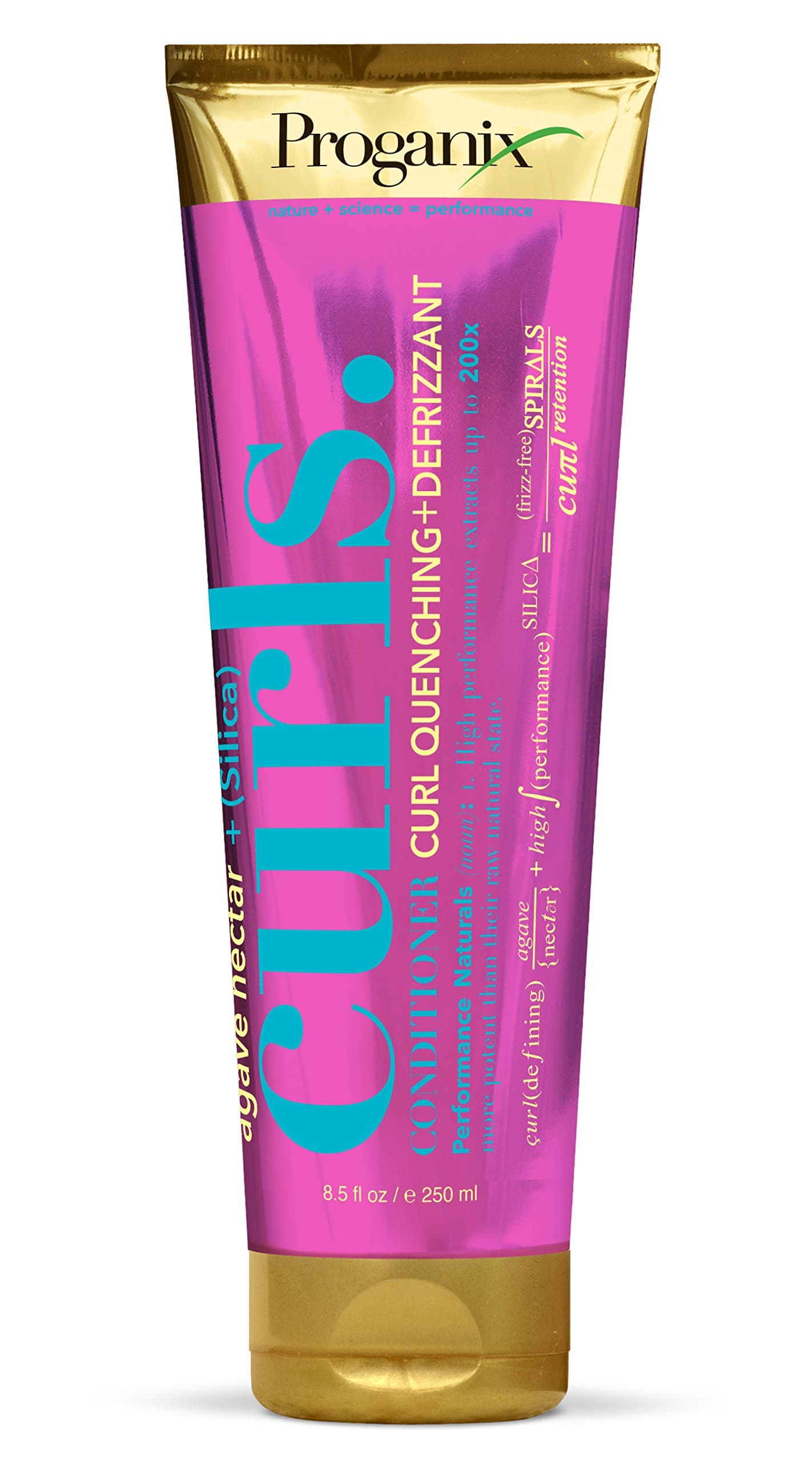 ProganixAgave Nectar Plus Silica Curls Conditioner, 8.5 Ounce