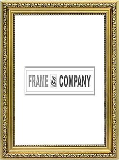 Gold A3 Ready to hang Ornate Shabby Chic Picture/Photo/Poster frame with MDF backing board and High Clarity Styrene Shatterproof Perspex Sheet - FBA - oscp-2-gld-A3