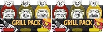 Tomato Ketchup, Sweet Relish & Yellow Mustard Grill Pack, 3 ct (Pack of 2)