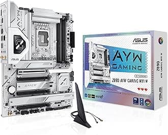 ASUS Z890 AYW Gaming WiFi W ATX Z890 Motherboard, Intel Core Ultra Series 2 Ready, Advanced AI PC-Ready, 16+1+2+1 Levels, DDR5, PCIe 5.0, Thunderbolt 4, USB Type-C, 4x M.2, Wi-Fi 7, 2.5GB LAN