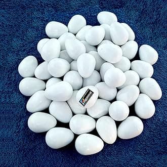 PAGONA� - Fake Pigeon Eggs for Hatch Incubation Breeding Solid Small (Pack of 3)