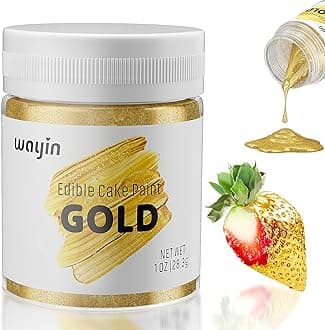 Gold Food Coloring Metallic Glitter Paint