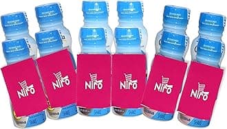 Niro Glucerna Original Shake | Rich Chocolate, Homemade Vanilla, and Creamy Strawberry Flavors | Included one beverage sleeve | 12 Pack | Assortment