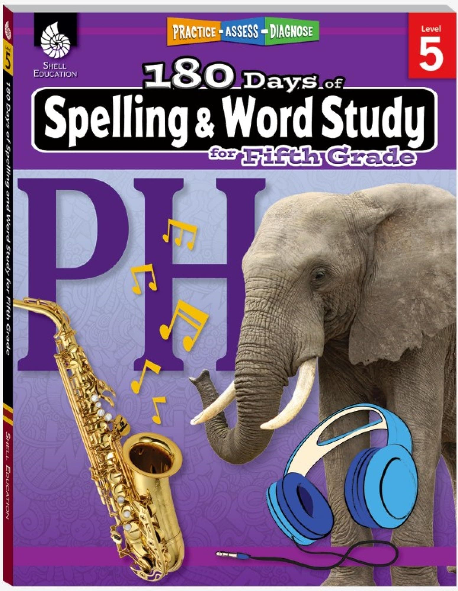180 Days™: Reading, Vocabulary/Language for 5th Grade Practice Workbook for Classroom and Home, Cool and Fun Practice Created by Teachers