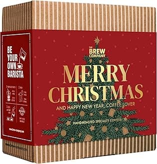 Christmas Coffee Gifts for Men & Women - 7 of the World's Finest Single Estate Specialty & Organic Coffees | Perfect Secret Santa Gift Set Idea for Him & Her | Brew & Enjoy Anytime, Anywhere
