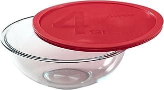 Smart Essentials 4-Quart Glass Mixing Bowl, 3.79 liters