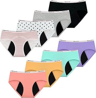 Period Teen Girls Panties Underwear for Teens Menstrual Leakproof Protective Cotton Briefs Set of 8