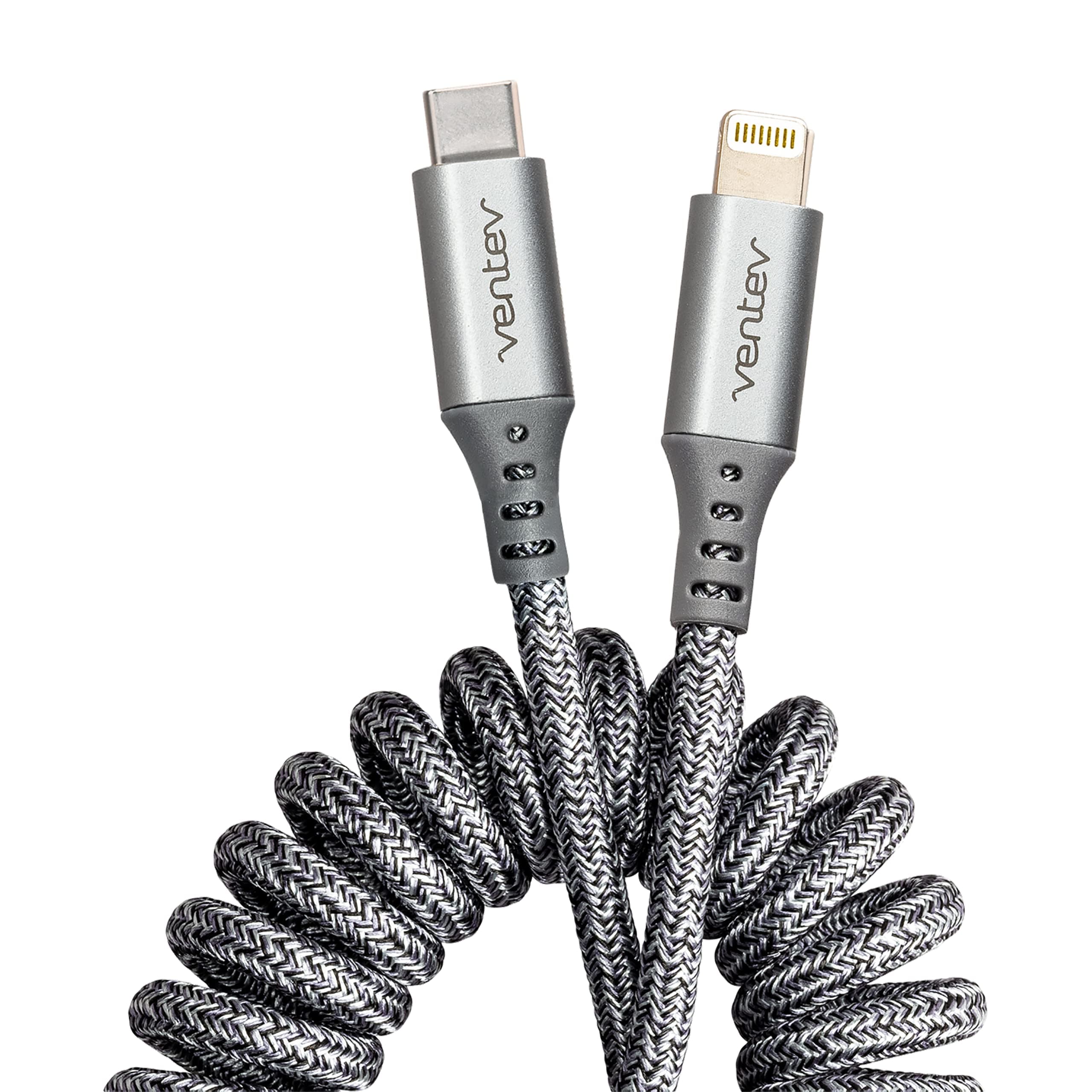 Ventev Helix USB C to Apple Lightning High Speed Travel 3 Foot Cable