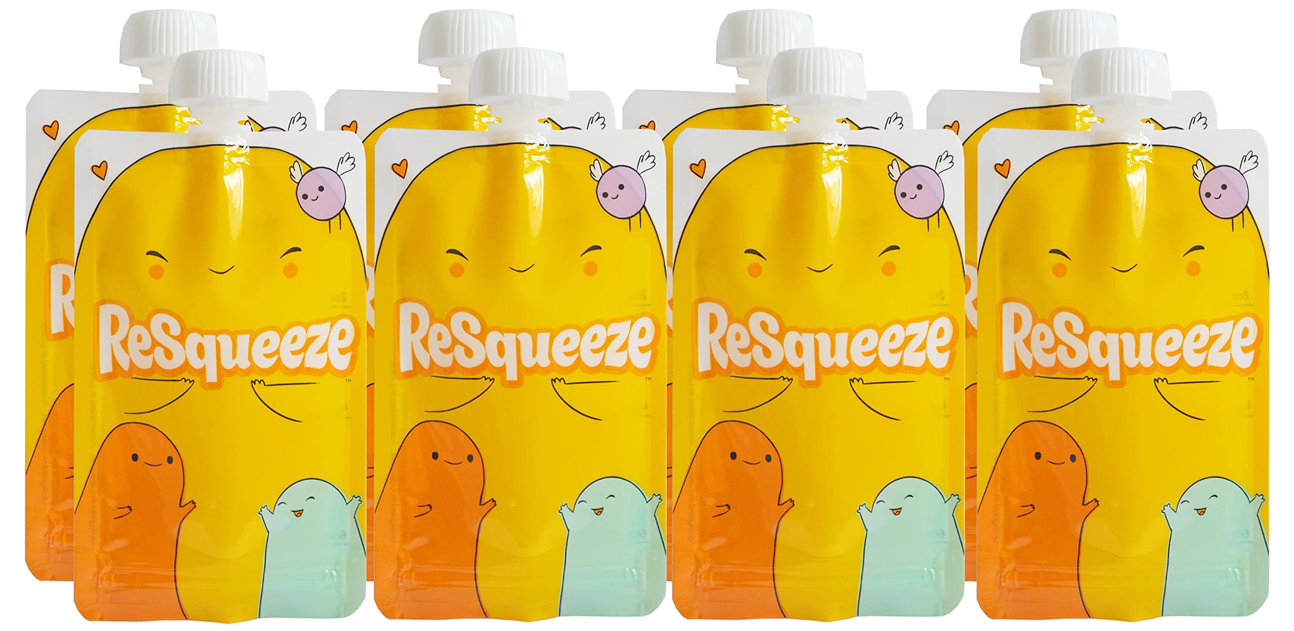 ReSqueeze Reusable Food Pouch 6 oz. (8-Pack)