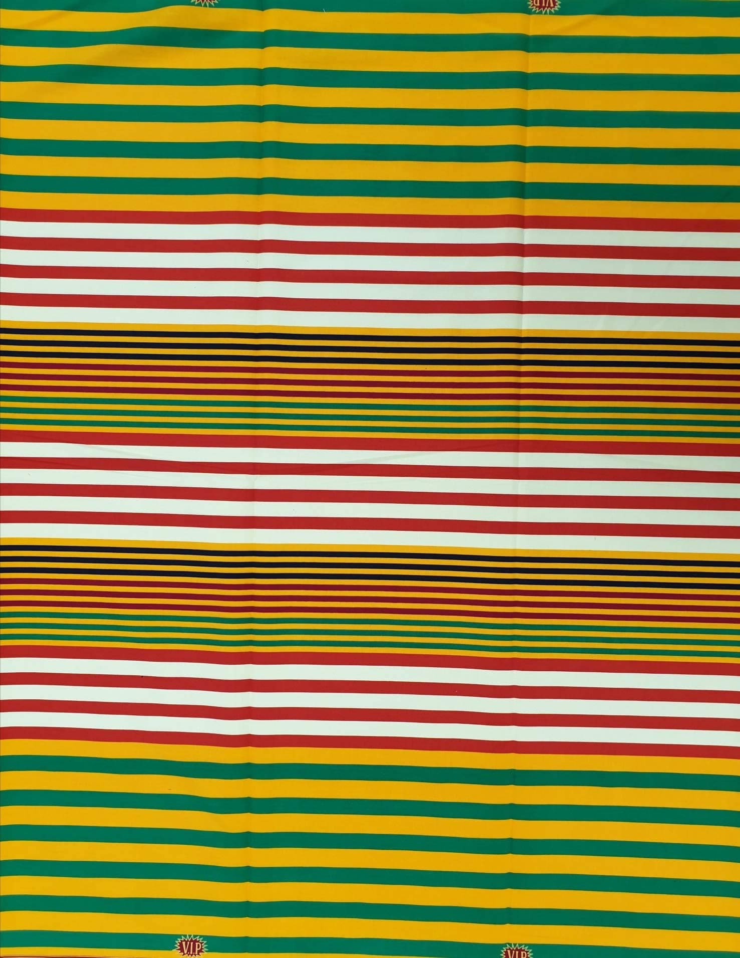 Roya Textile African Style Fabric - 6 Yards Pack - 5.5 Meter x 1.2 Meter - Soft Cotton Cloth Making and Decoration Material - Blue and Green