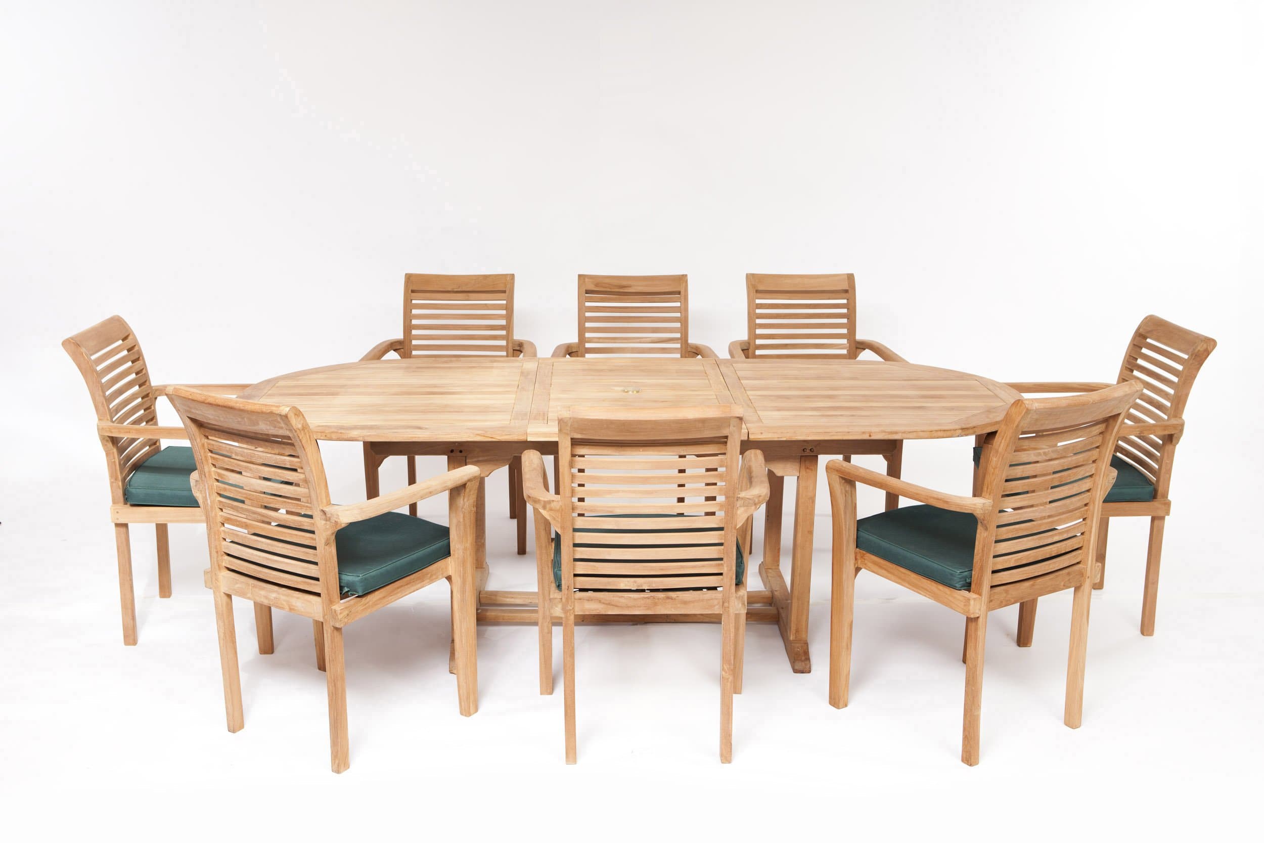 MONTE CARLO 17 PIECE GRADE A TEAK DINING SET NEW 2013 MODEL