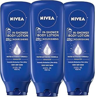 Nivea Nourishing In Shower Lotion, Body Lotion for Dry Skin, 13.5 Fl Oz Bottle(Pack of 3)