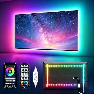 MATICOD LED Lights for TV Led Backlight, 9.84ft RGB Led Strip Lights for TV Lights Behind, USB Led Light Strip for 32-43in TV, Bluetooth APP Control Music Sync Strip Lighting for Christmas Decorations
