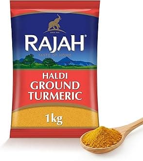 Rajah Spices Haldi Ground Turmeric | Holud | Haldi | Haldar | Haladi | (1kg)