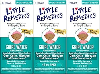 Little Remedies Gripe Water, Colic & Gas Relief, Safe for Newborns, 4 fl oz, 3 Pack