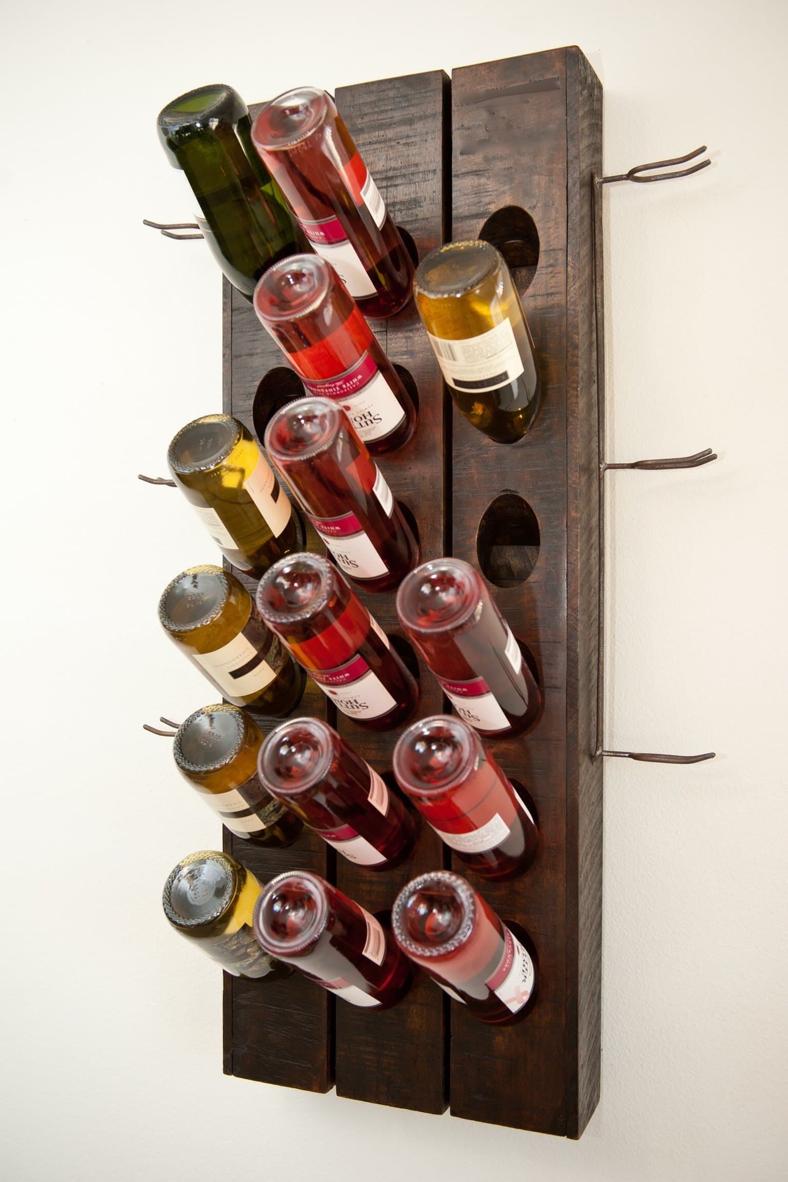 Riddling Rack: 18 Bottle Wall Rack