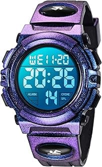 Kids Watch,Boys Watch for 3-15 Year Old Boys,Digital Sport Outdoor Multifunctional Chronograph LED 50 M Waterproof Alarm Calendar Analog Watch for Children with Silicone Band,Kids Gift
