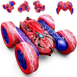 Excitobo Remote Control Car,RC Cars Boys Toys for 3 4 5 6 7 8 9 10 11 12 Year Old Boy Double Sided 360°Flip 4WD Rechargeable Drift RC Race Car Birthday Gifts Easter Basket Stuffers for Kids Age 3-12