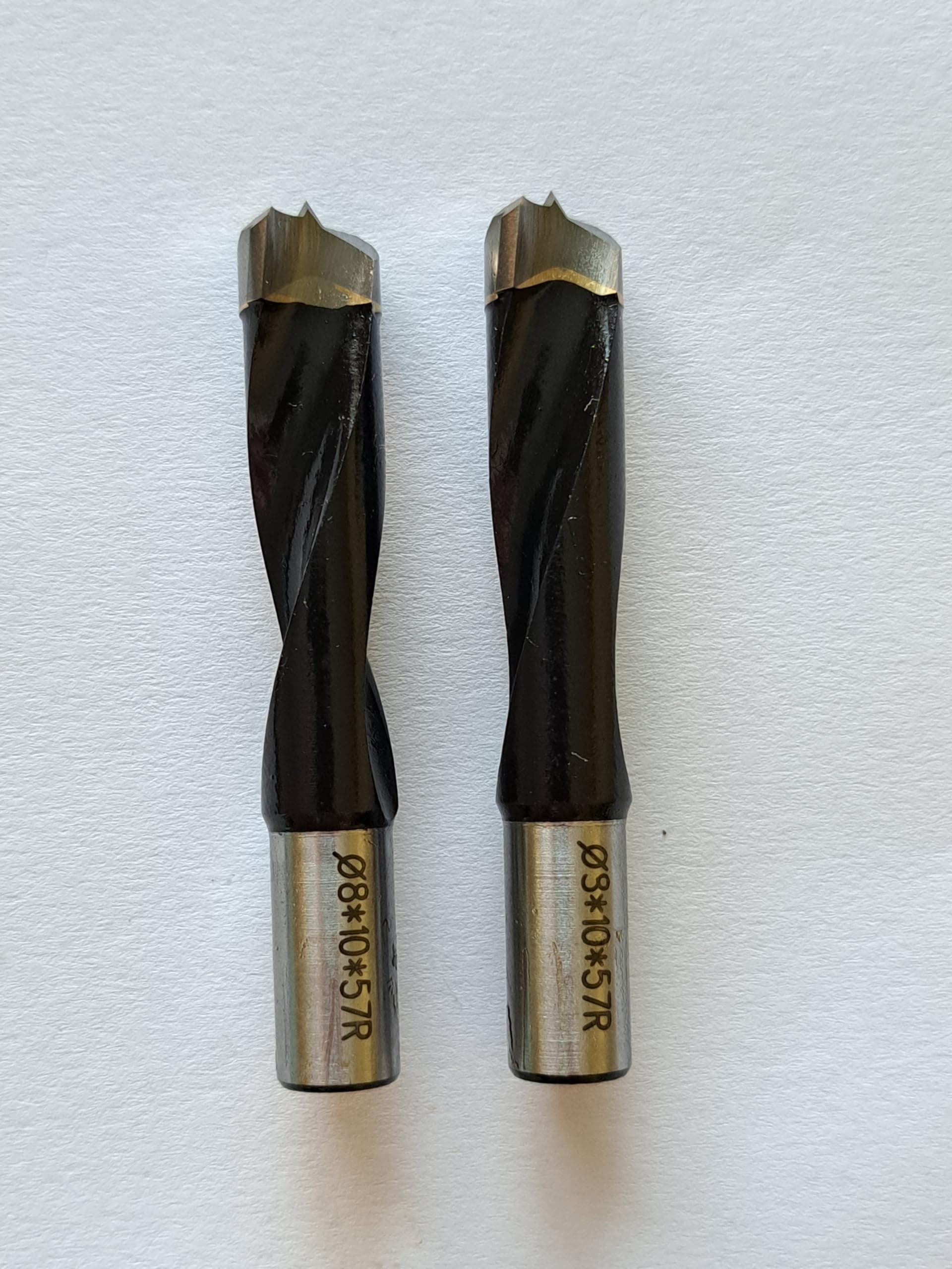 One Pair of Drilling Bits for igooo Dual-Spindle Doweling Jointer DJ710 (10mm)