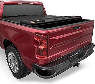 5.5FT Hard Quad Fold Truck Bed Tonneau Cover Compatible for Chevy Silverado GMC Sierra 1500 2014-2018 Silverado Sierra 2500 3500 HD 2015-2018 Fleetside 67Inch