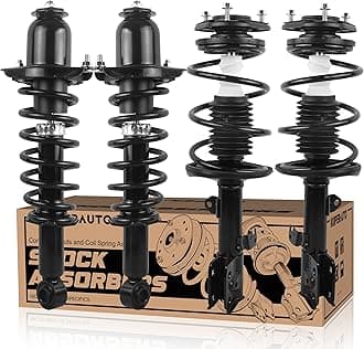 472598 472597 172599R 172599L Complete Front Rear Struts Coil Spring Assembly Compatible for 2009-2013 Toyota Corolla 1.8L L4 Set of 4 Replacement Shock Absorbers