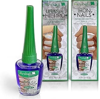 Arobell Iron Nail Hardener, No more brittle nails, for Unisex, 0.4 Ounce