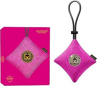 GOODAIR 2.0 Premium Non-electric Car Air Purifier | Stylish Pink | Tested & Certified to Absorb Toxic Gases | Advanced Impregnated Activated Carbon | 24/7 Air Purification