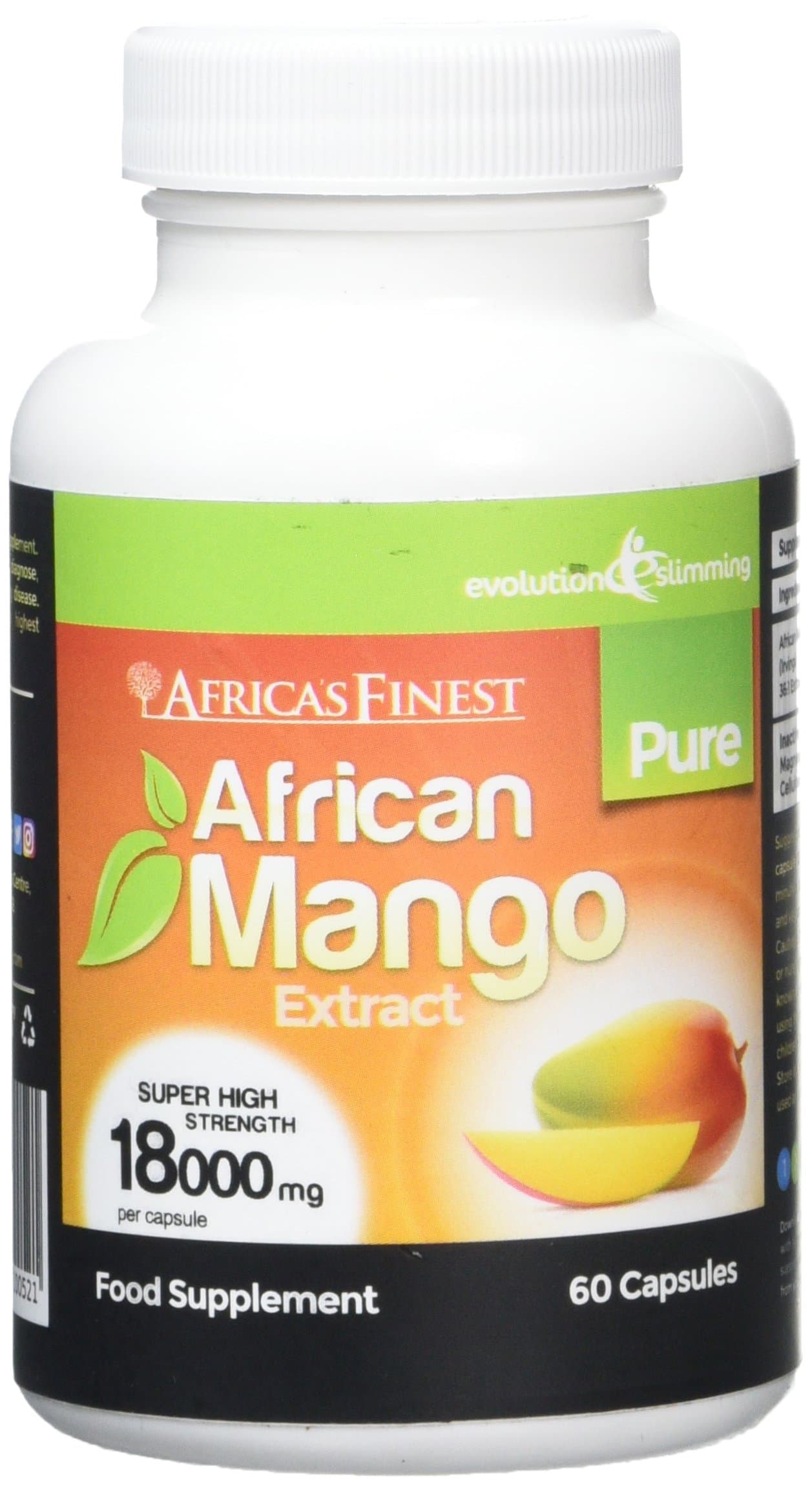 Evolution Slimming 18000mg Pure African Mango Extract - Pack of 60 Capsules