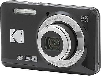 PIXPRO Friendly Zoom FZ55-BK 16MP Digital Camera with 5X Optical Zoom 28mm Wide Angle and 2.7" LCD Screen (Black)