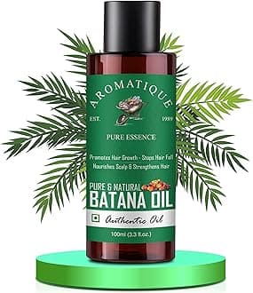 Aromatique Pure Batana Oil For Hair Growth,Skin Care.Cold Pressed Oil, Derived from the palm nut oil. (100 ML)