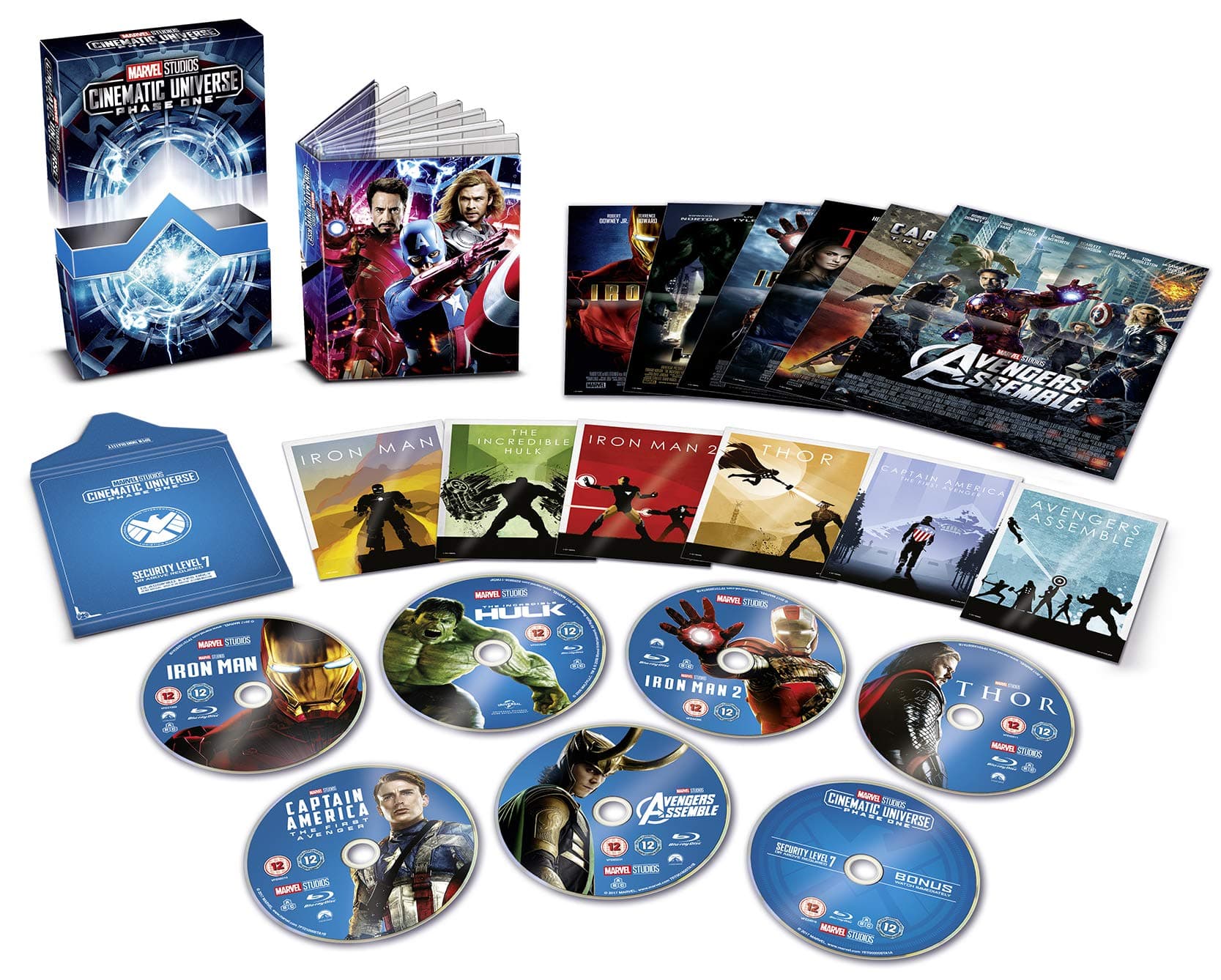 Walt Disney Studios HE Marvel Phase 1 Collector's Edition Box Set Blu Ray (UK Import)