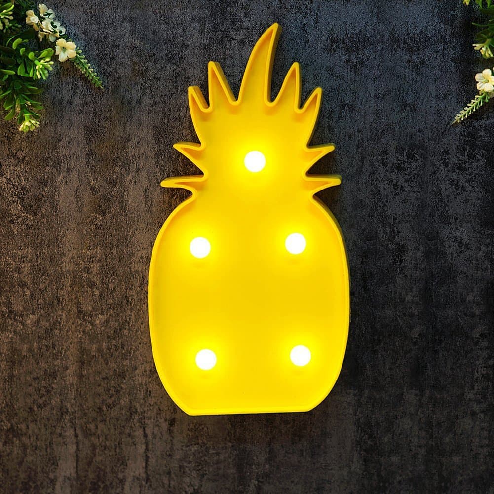 Yellow Pineapple LED Light Romantic Fiesta Topical LED Table Lamp Holiday Home Christmas Party Decoration LED Light