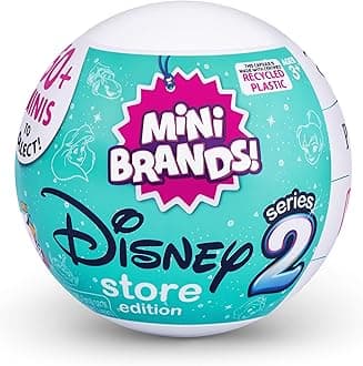 Mini Brands Disney Store Edition Series 2 Miniature Toy Product Blind Capsule - Contains 5 Miniature Figures