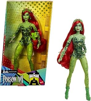 Signature Poison Ivy Collector Doll with Posable Body, Iconic Outfit, & Accessories, DC Batman 85th Anniversary Collectible, HRM51