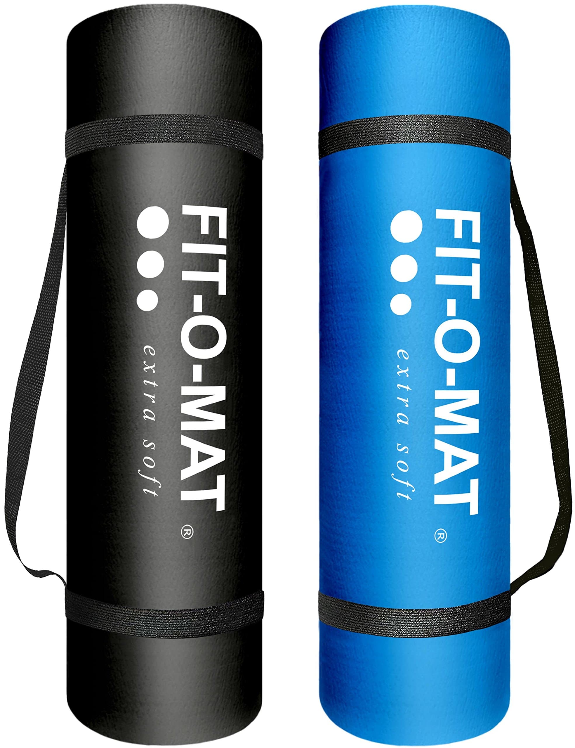 EXTRA thick and soft YOGA MAT – Exercice mat - Sport mat - Workout mat - Fitness mat - Large and padded gym mat – FREE carrying strap – PREMIUM quality NBR material – 183cm x 62cm x 1cm (72 inch x 24 inch x 0.4 inch) - Exercise, gym, camping, travel ,work out