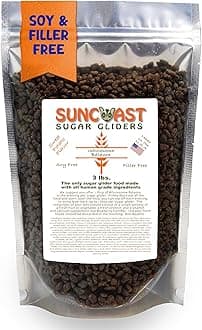 Wholesome Balance Food - Complete Nutrition with High Animal Protein, Calcium, Vitamins & Minerals, Premium Dense Food for Sugar Gliders and Small Animals - Sweet Potato, 3 lbs