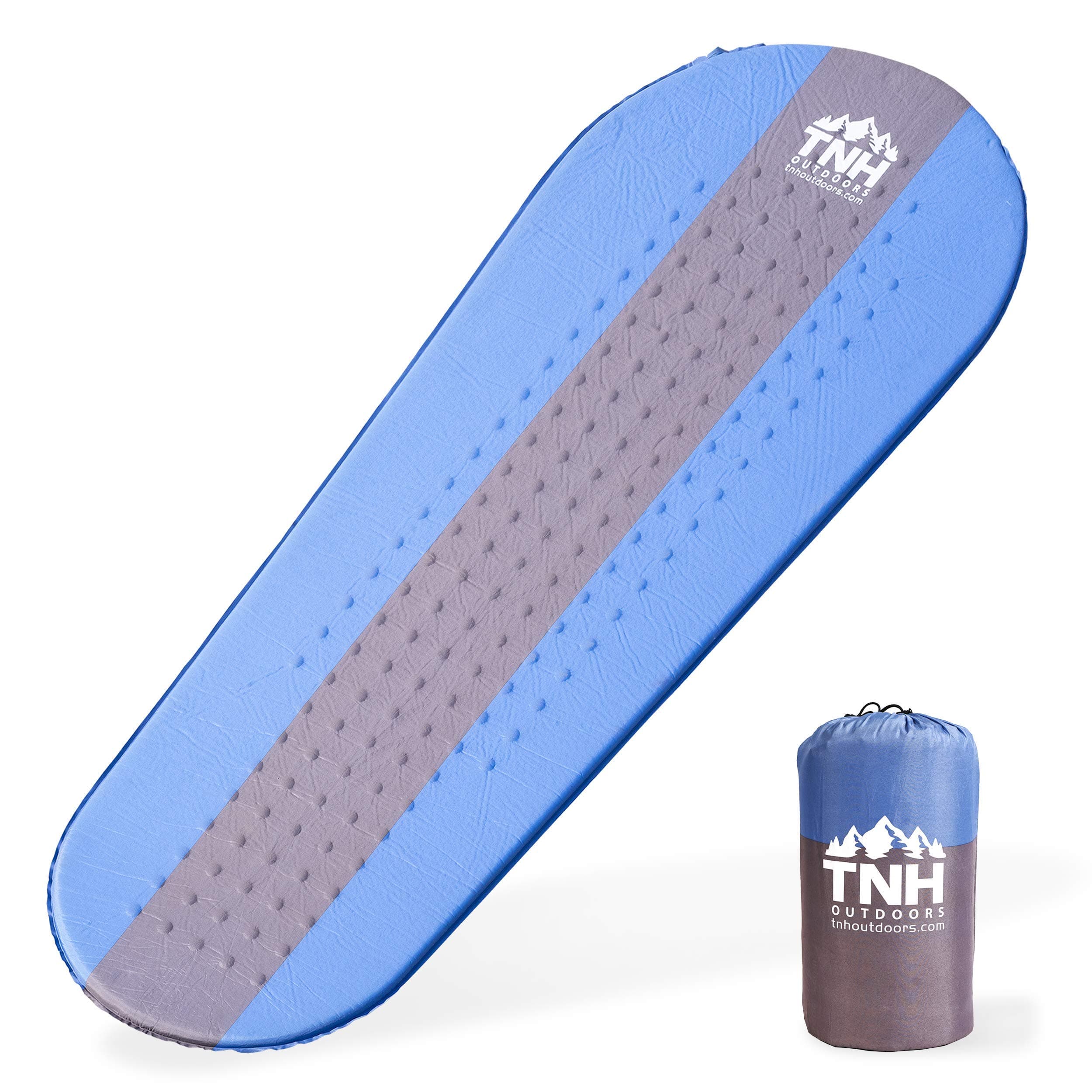 Premium Self Inflating XL Sleeping Pad Lightweight Foam Padding and Superior Insulation Great for Hiking & Camping, Extra Large Pad with Thick Outer Skin - Warm in Winter with Great Insulation