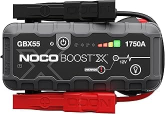 NOCO Boost X GBX55: 1750A UltraSafe Jump Starter Power Pack – 12V Car Battery Booster, Portable Power Bank & Jump Leads - For 7.5L Petrol and 5.0L Diesel Engines