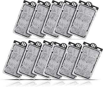 11 Pack Auqarium Filter Replacement Plates, Turtle Tank Filter Cartridges, Activated Carbon Suitable for Low-Water Filter