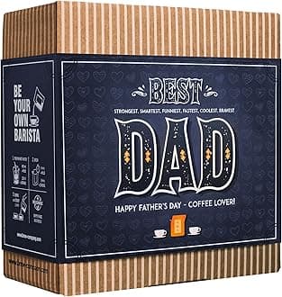 Father's Day Gift Box for Coffee Lovers - 7 of The World's Finest Single Estate Specialty & Organic Coffees | Brew & Enjoy Anytime, Anywhere | Hamper Style Letterbox Gift Idea for Dad & Husband