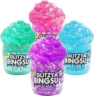 Glitzy BINGSU 3.25" JAR 3 Pack - (Pink, Blue, Purple)