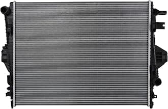 TRQ Radiator Assembly Aluminum Core Cross Flow Compatible with 2011-2018 Porsche Cayenne V6 3.0L 3.6L, 2011-2017 Volkswagen Touareg V6, 8013551