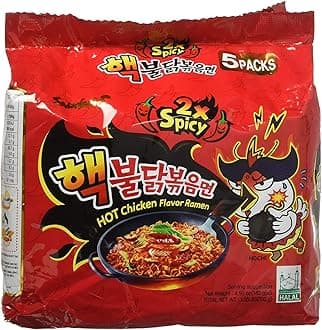 Samyang 2X Spicy Hot Chicken Flavor Ramen, 4.9oz (Pack of 10)