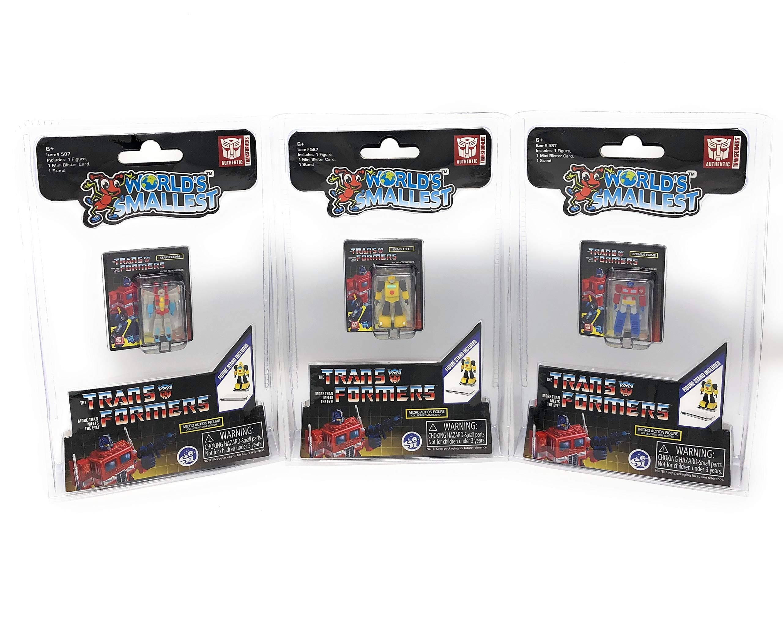 Transformers Bundle Set of 3 Mini Figures - Optimus Prime - Bumblebee - Starscream