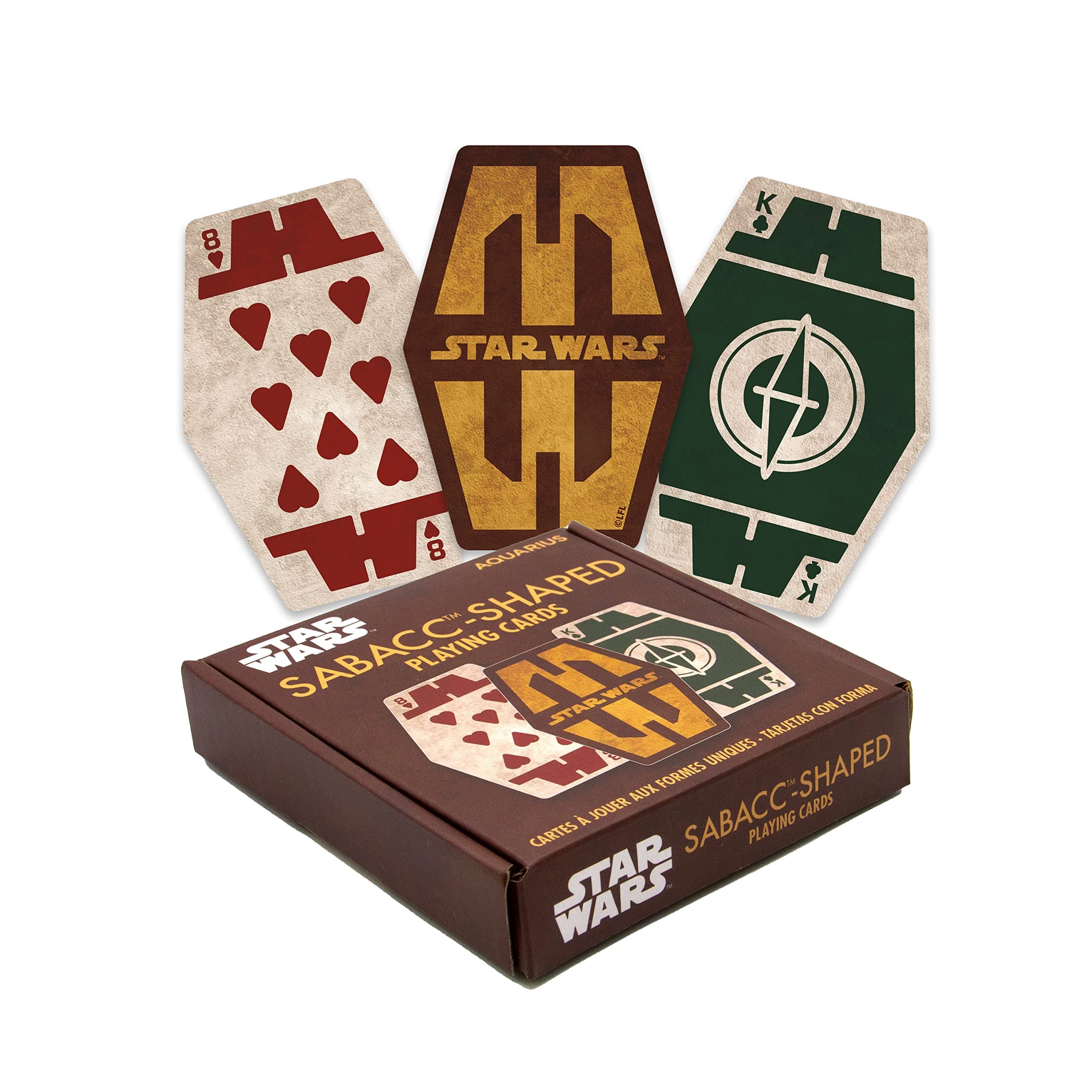 Star Wars Playing Cards - Star Wars Sabacc Shaped Deck of Cards for Your Favorite Card Games - Officially Licensed Star Wars Merchandise & Collectibles