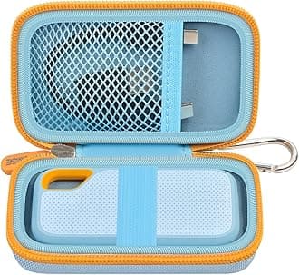 Hard Case Compatible with SanDisk 1TB 2TB 4TB 500GB 8TB Extreme Portable SSD - Up to 1050MB/s - USB-C, USB 3.2 Gen 2 - SDSSDE61-2T00-G25M External Solid State Hard Drive Storage Hold - Blue (Box Only)
