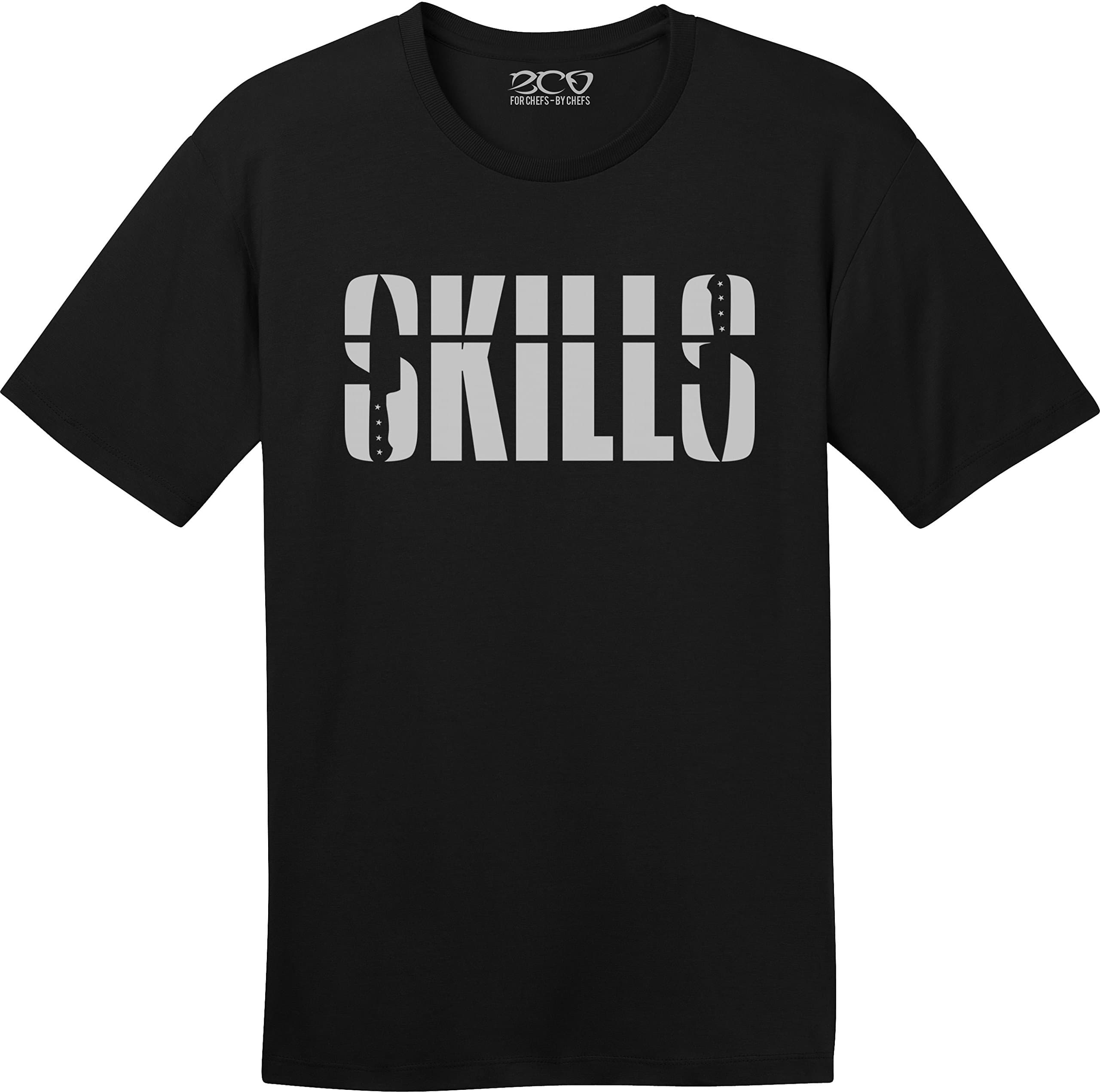 Knife Skills Chef T Shirt (Medium, Black)