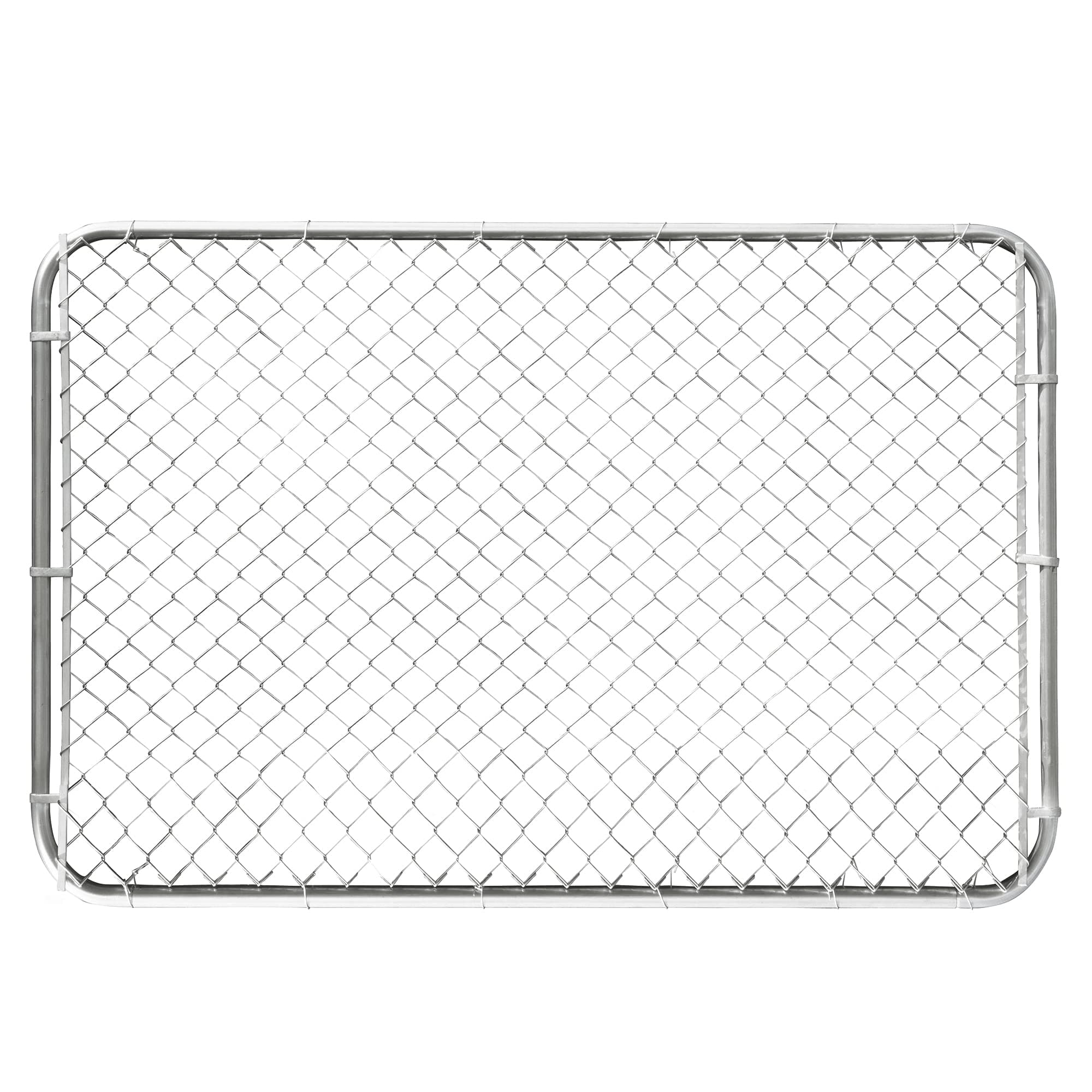 HITTITE Adjustable Chain Link Gate Kit, Anti-Rust Outdoor Garden Fence, Heavy Duty Pedestrian Walking Gate for Residential, Yard, Entry Way, 26"-72" Wide x 4' High