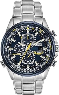 Citizen Men's Eco-Drive Sport Luxury World Chronograph Atomic Time Keeping Watch