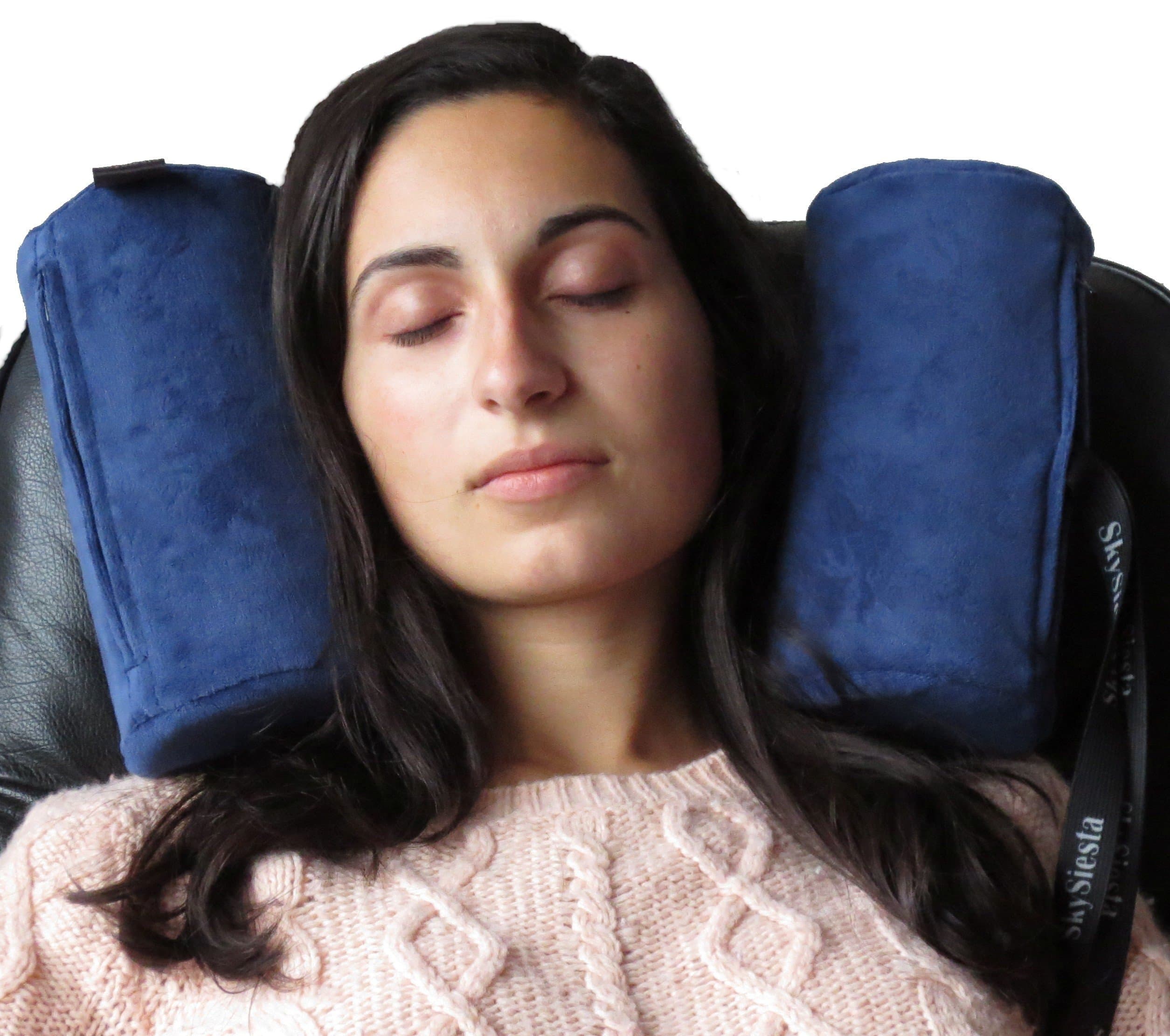 Recliner Pillow - Foam Head Supports - Blue